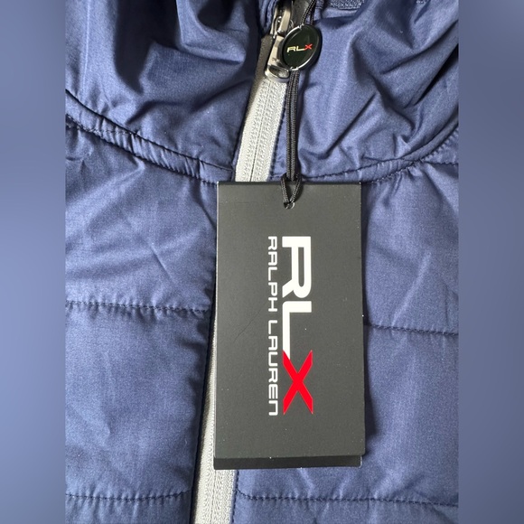 RLX Ralph Lauren Blue Performance Zip Up Light Jacket - Picture 2 of 5